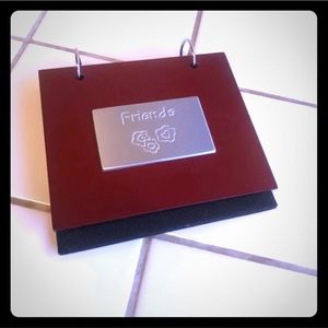 Friends Photo Flip Frame | Holds 48 Photos | Hinged Desktop Display | Gift Idea